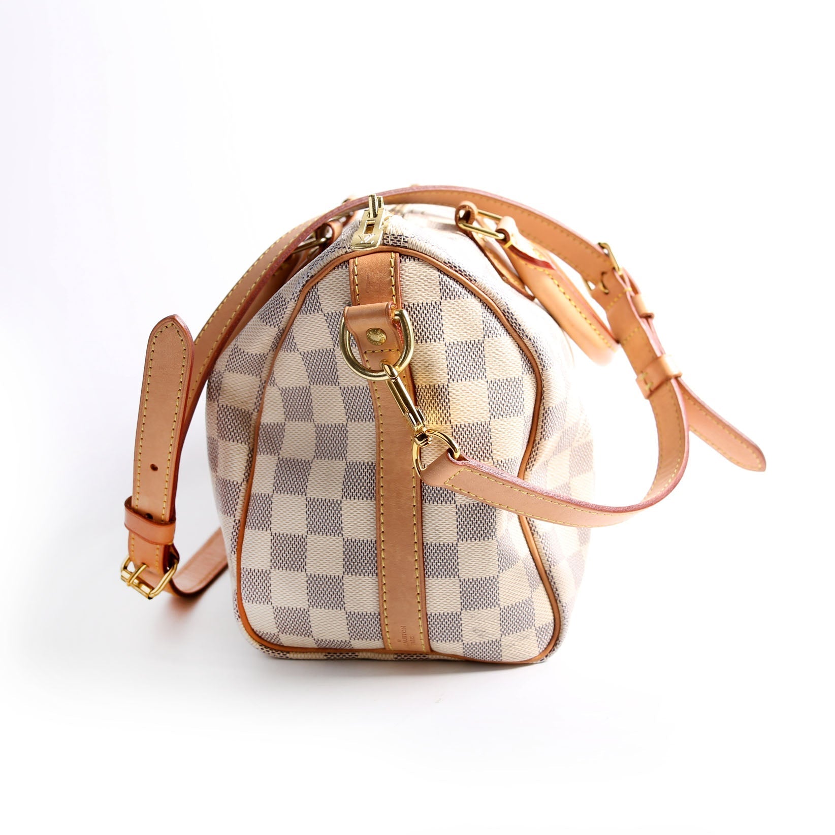 Louis Vuitton Speedy 25 Bandouliere Azur Damier Handbag Azur 5