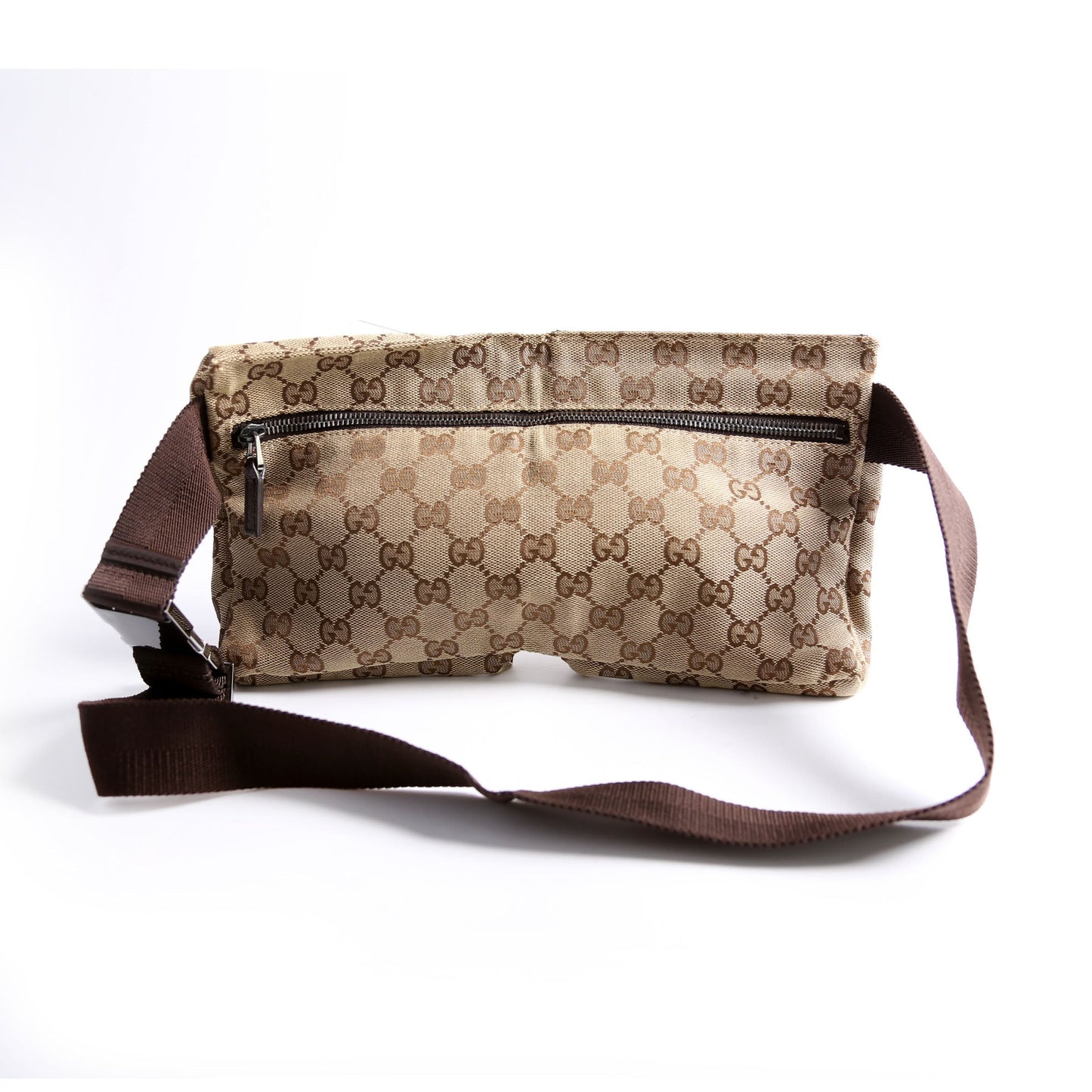Gucci GG Waist Canvas Brown Travel Bag