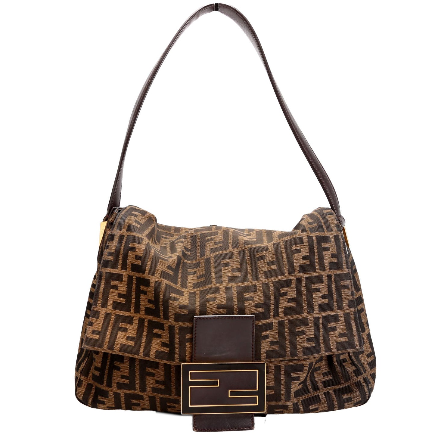 Fendi 8Br638 Forever Mama Zucca Bag Brown Travel Bag