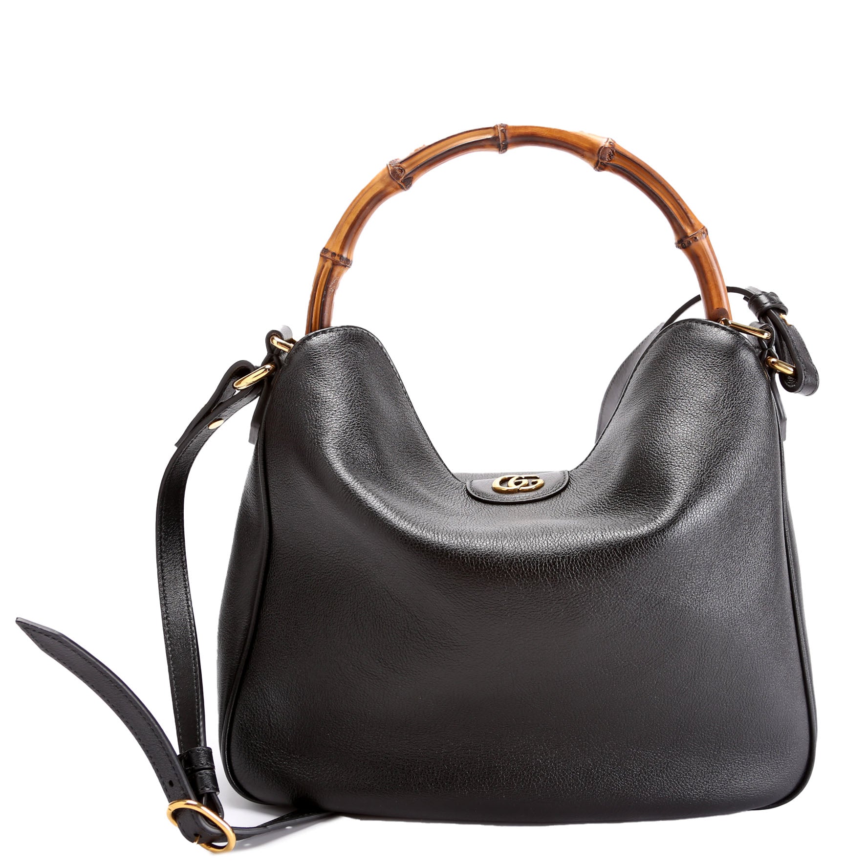 Gucci Diana Bamboo Black Medium Shoulder Bag