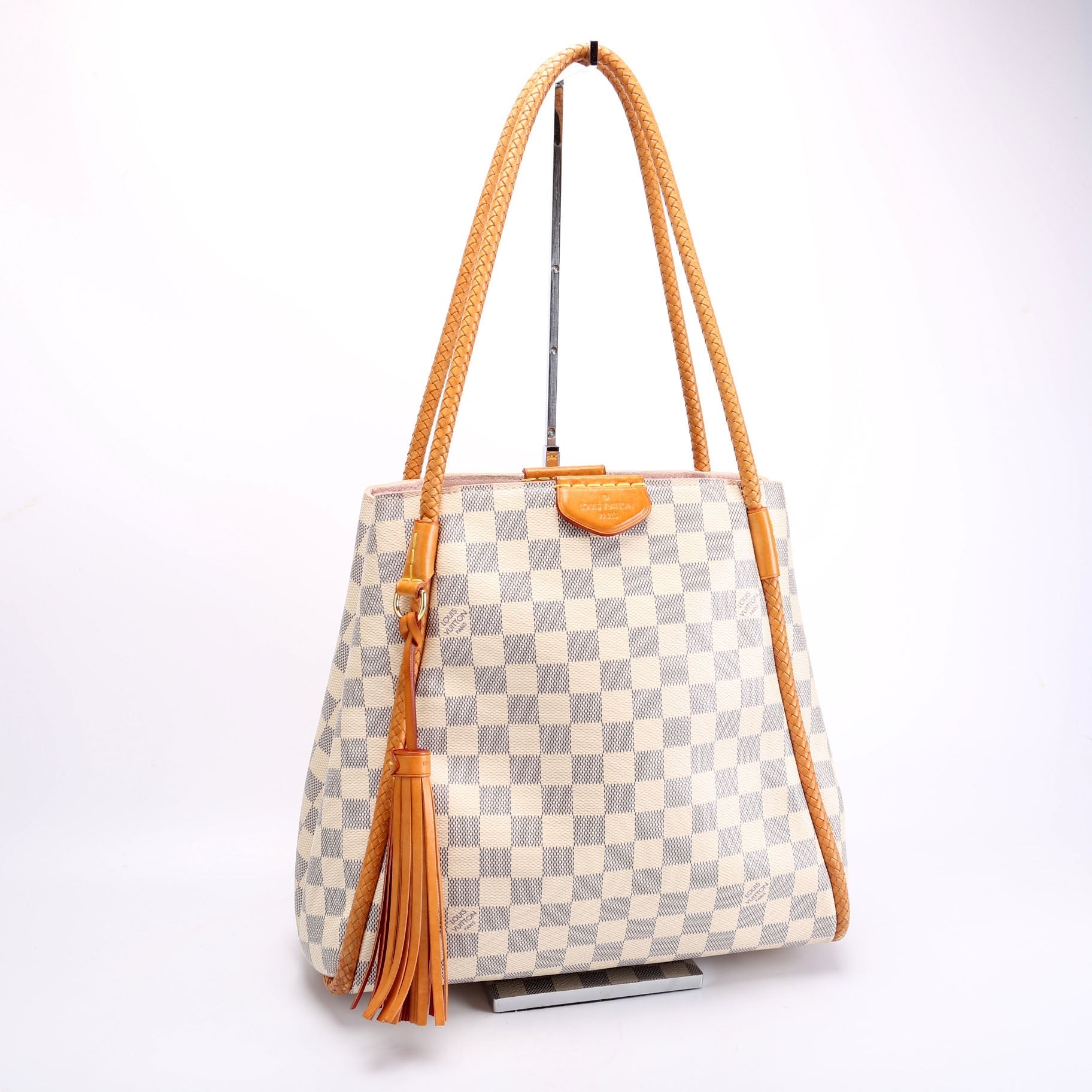 Louis Vuitton Propriano Azur Pink Damier Handbag Pink 1