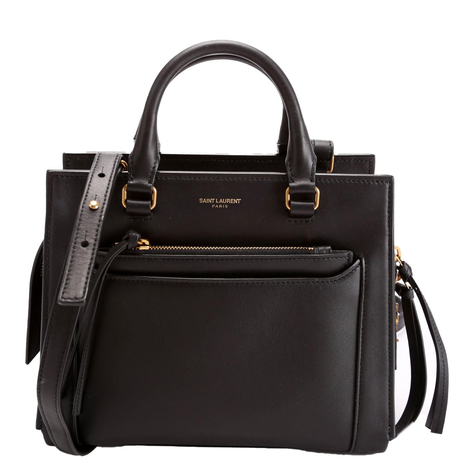 YSL Saint Laurent Saint Laurent Eastside Smooth Calfskin Tote Bag Black Small
