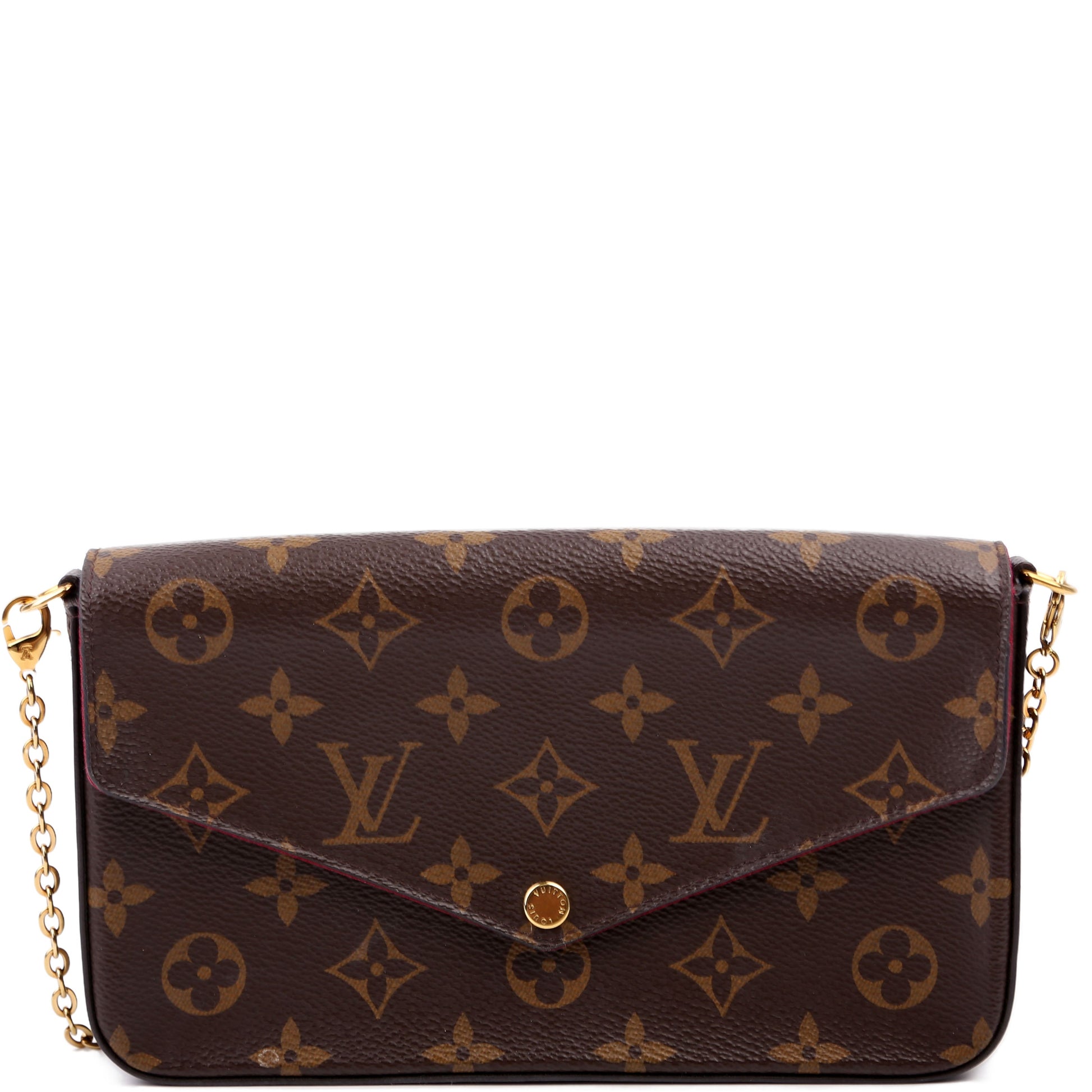 Louis Vuitton Pochette Felicie Monogram Clutch Bag Monogram 41