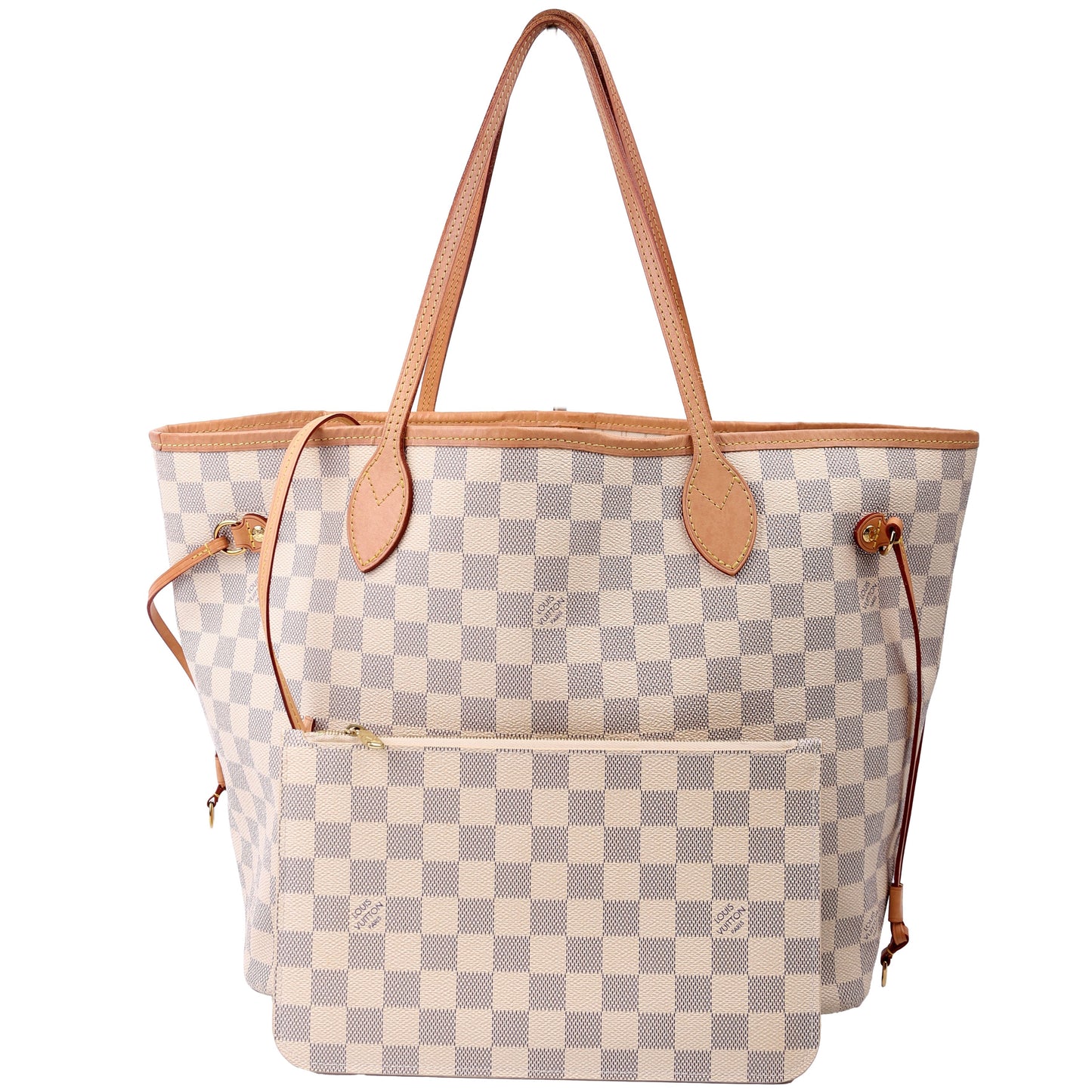 Louis Vuitton Neverfull MM Azur Damier Wallet Case Azur 9