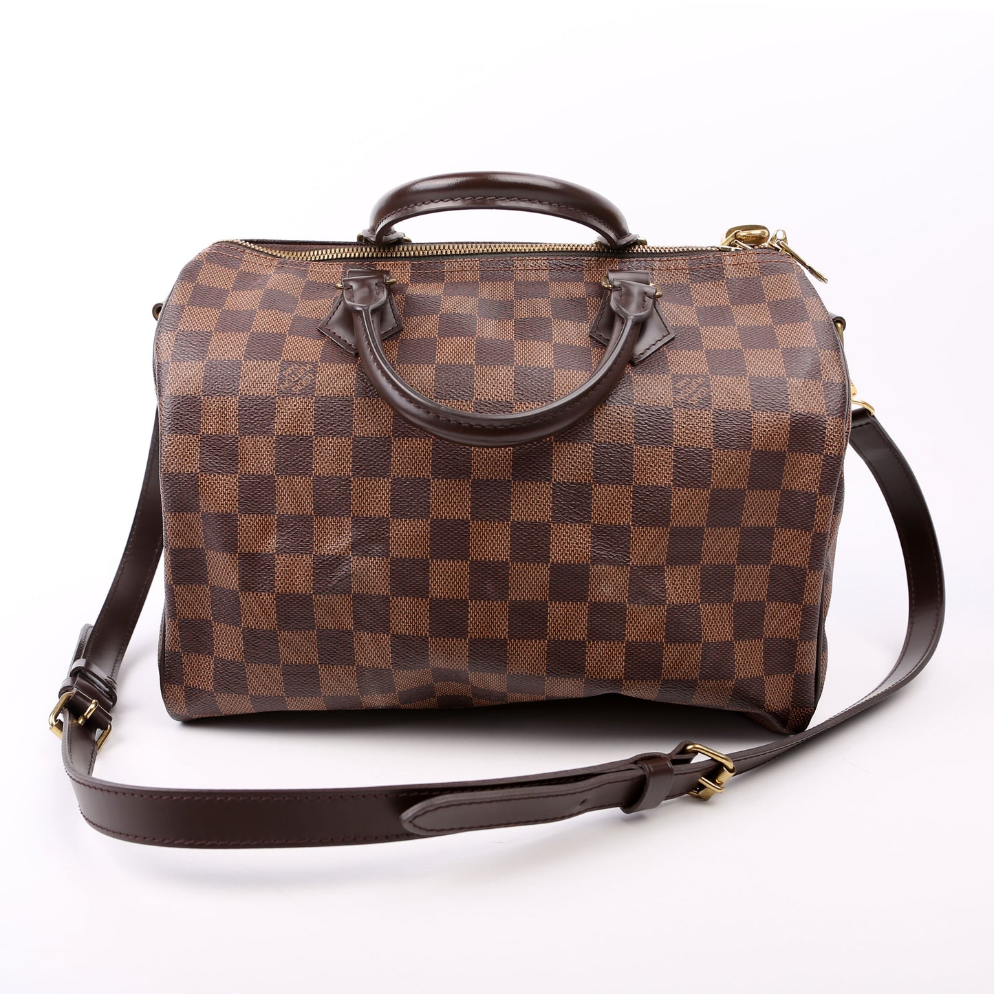 Louis Vuitton Speedy 30 Bandouliere Ebene Damier Handbag Ebene 30