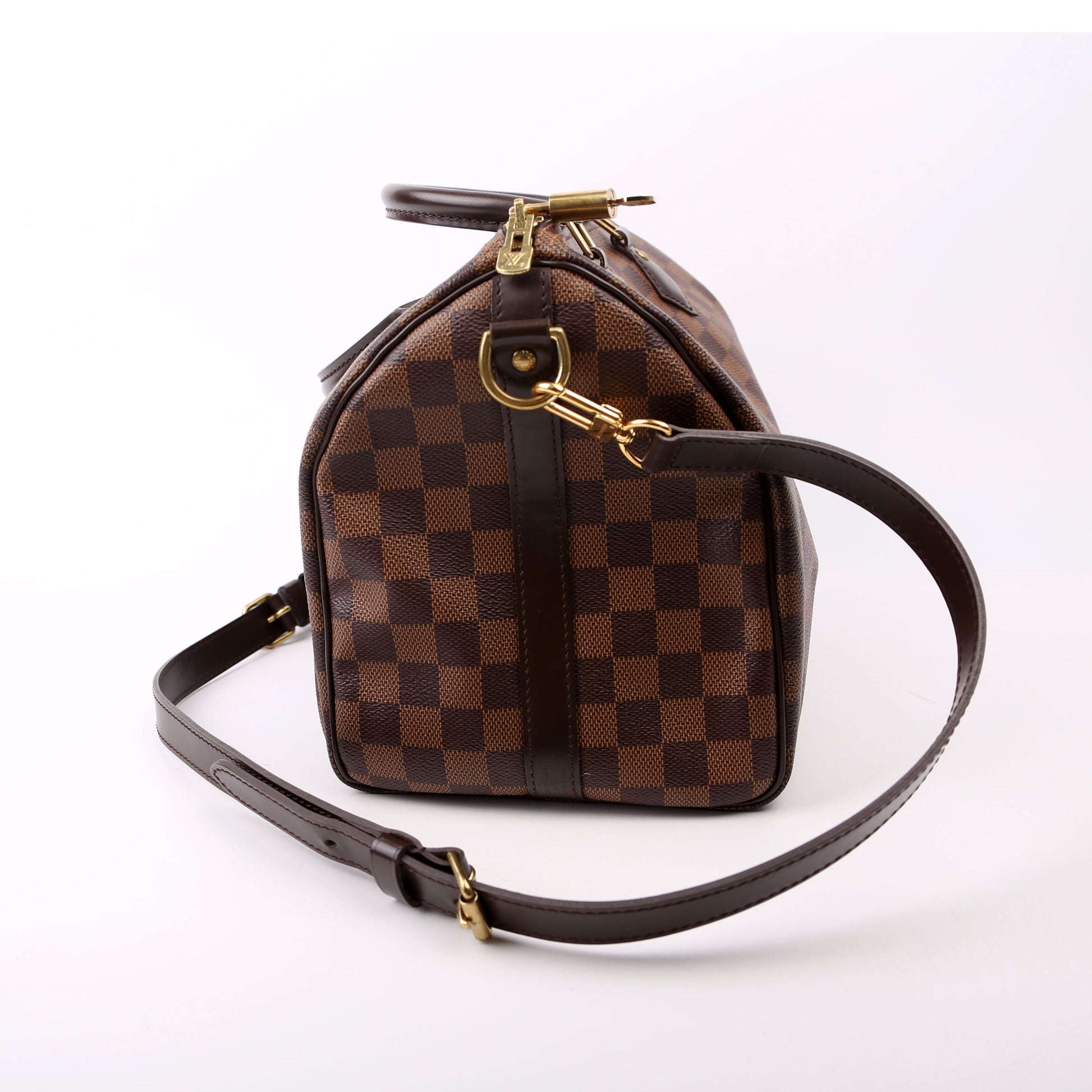 Louis Vuitton Speedy 30 Bandouliere Ebene Damier Handbag Ebene 30