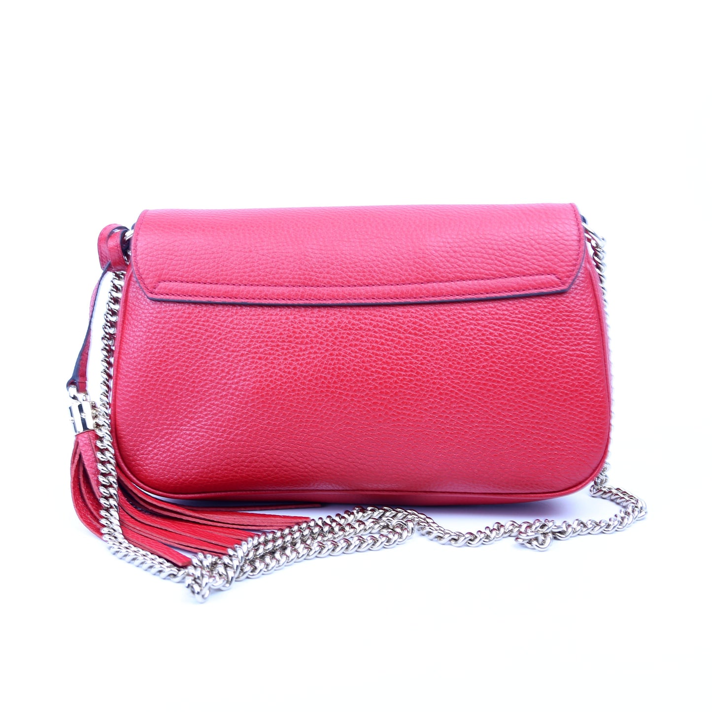 Gucci Soho Red Medium Chain Crossbody Bag
