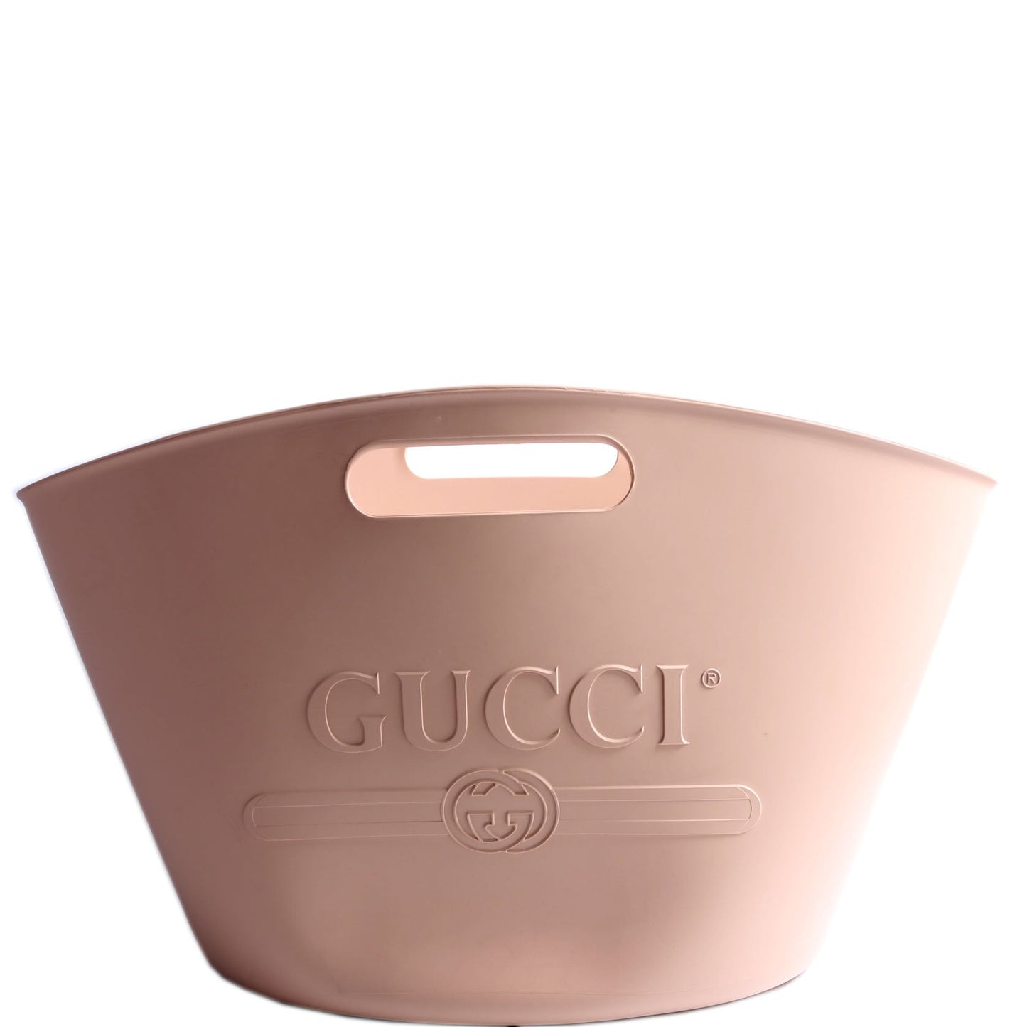Gucci Rubber Ice Nude Logo Bucket Bag