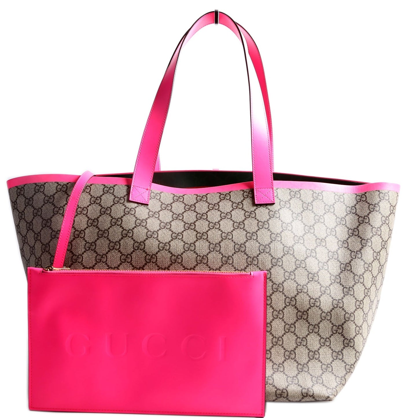 Gucci GG Supreme TotiMedium Pink Tote Bag