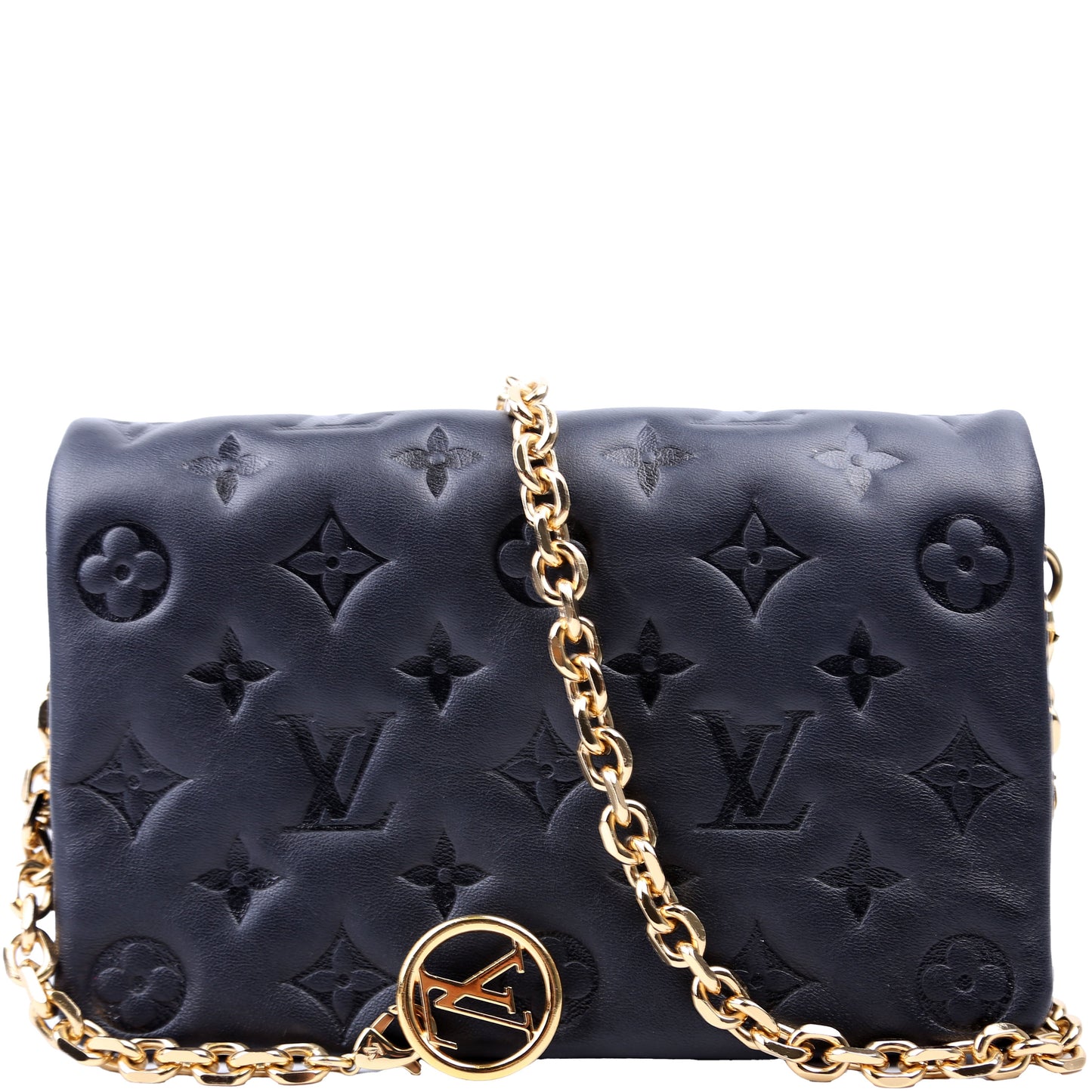 Louis Vuitton Pochette Coussin Black Clutch Bag