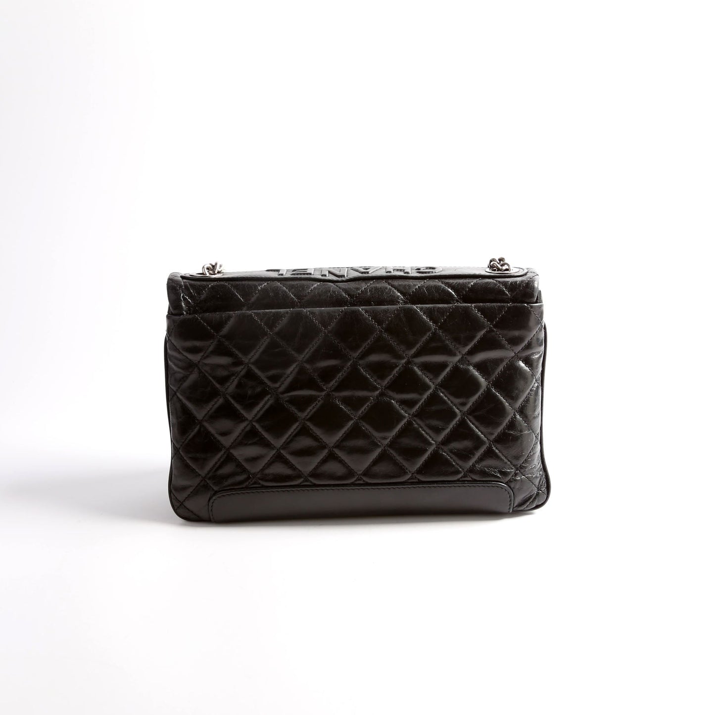 Chanel CC Flap Aged Calfskin 17M Black Handbag