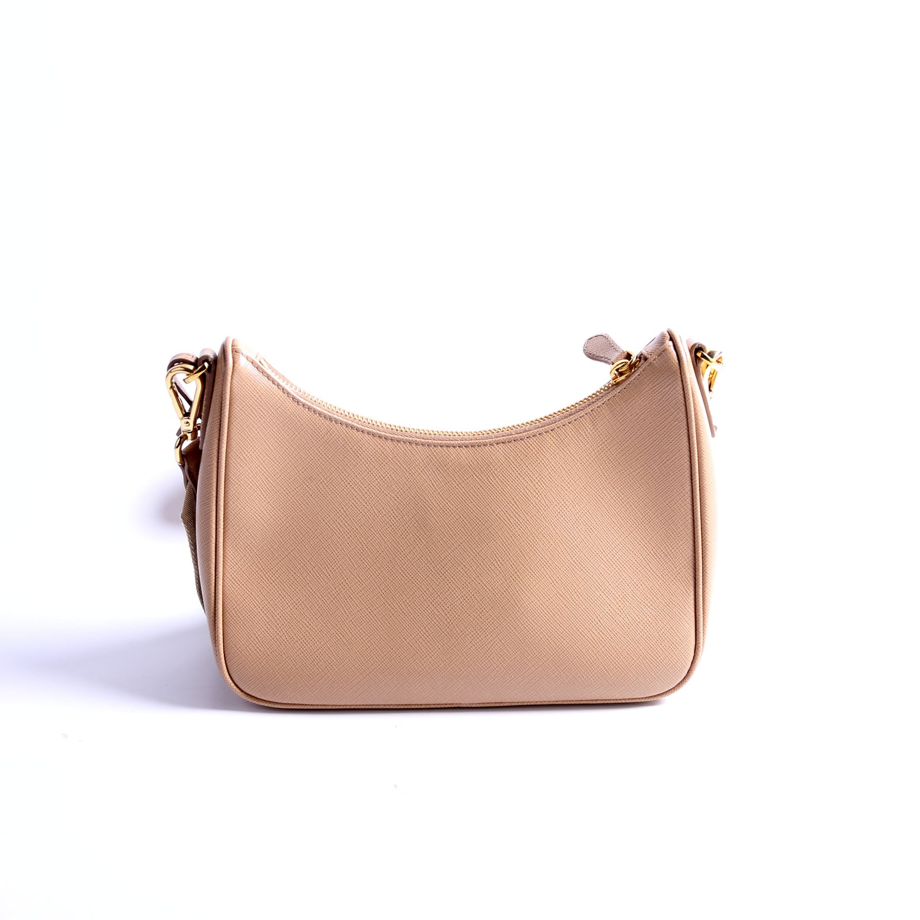 Prada Saffiano Re Edition Bag Beige Travel Bag