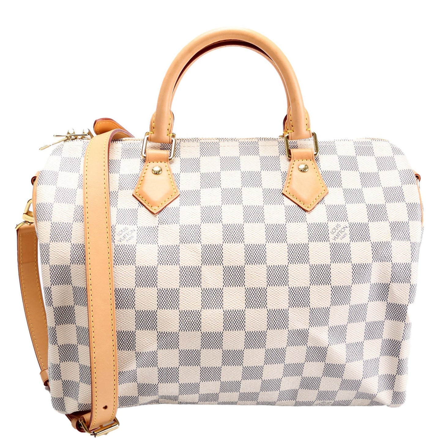 Louis Vuitton Speedy 30 Bandouliere Azur Damier Handbag Azur 18