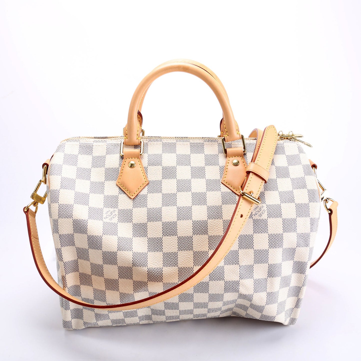 Louis Vuitton Speedy 30 Bandouliere Azur Damier Handbag Azur 18