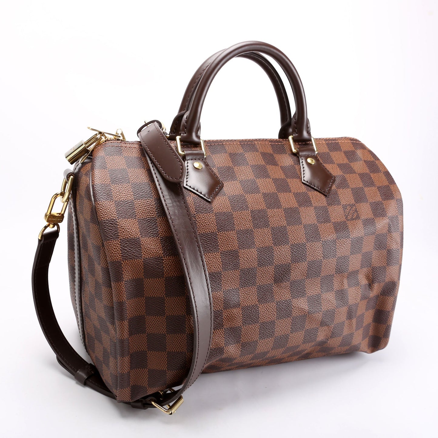 Louis Vuitton Speedy 30 Bandouliere Ebene Damier Handbag Ebene 31