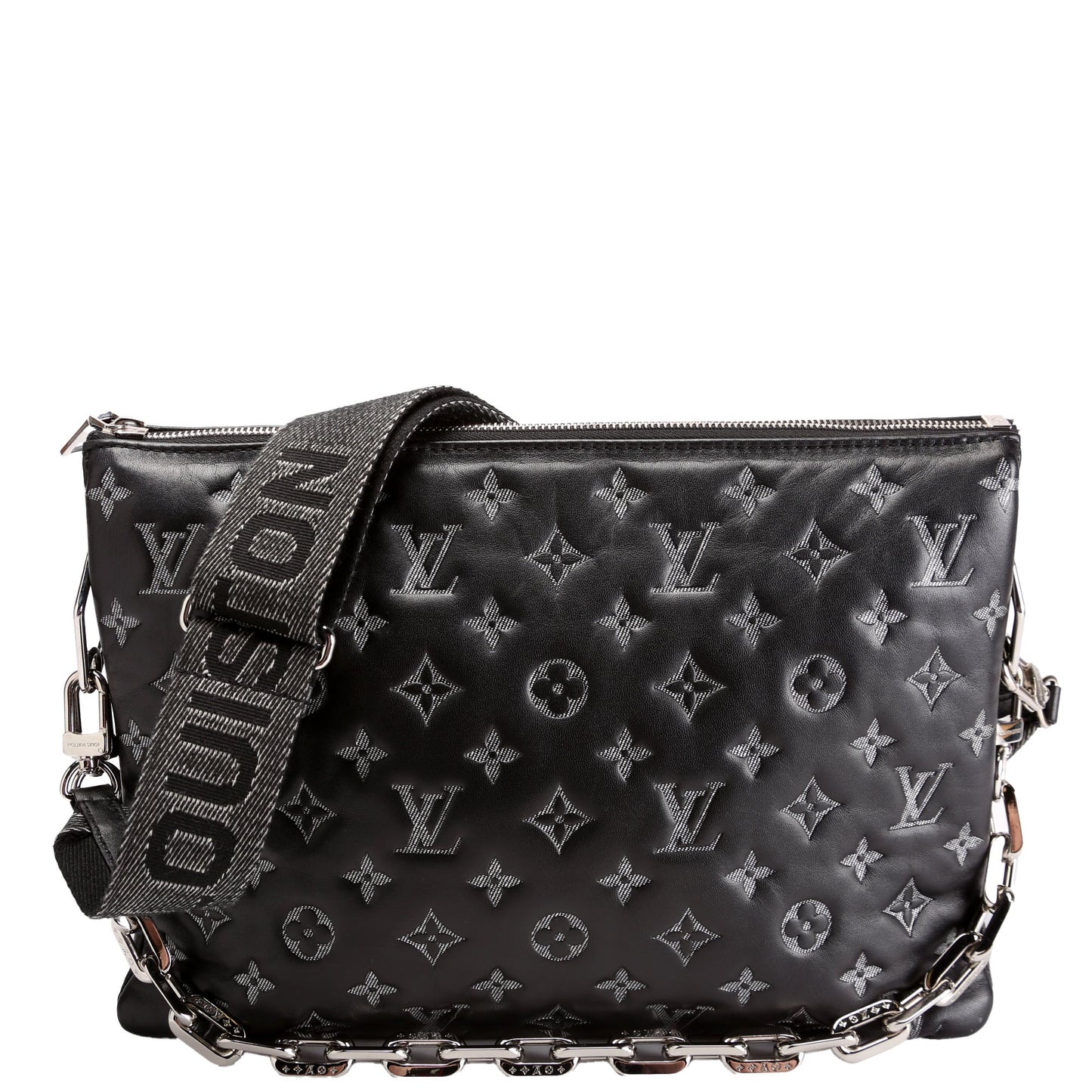 Louis Vuitton Coussin MM NV Denim Lambskin Handbag