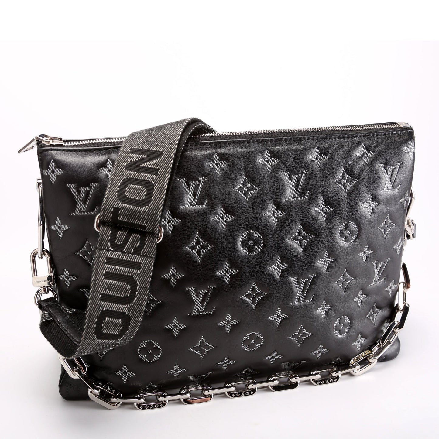 Louis Vuitton Coussin MM NV Denim Lambskin Handbag