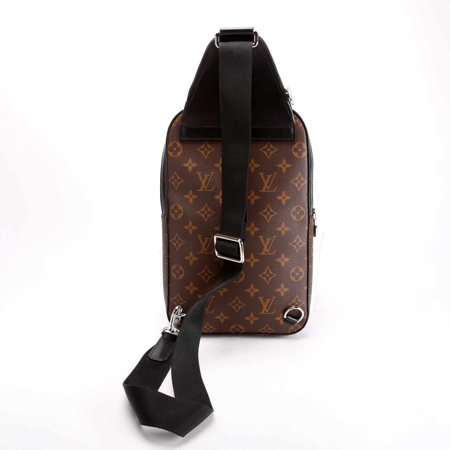 Louis Vuitton Avenue Sling NM Monogram Black Brown Crossbody Bag
