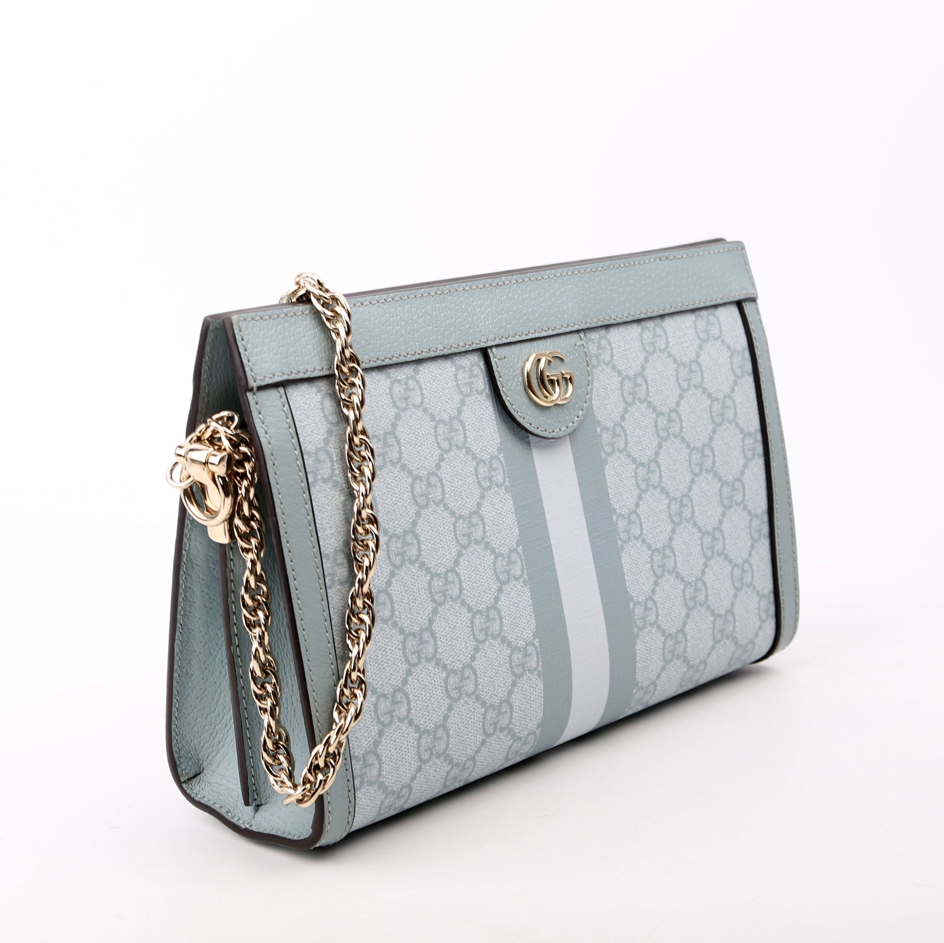 Gucci GG Supreme Ophidia Blue Small Chain Travel Bag