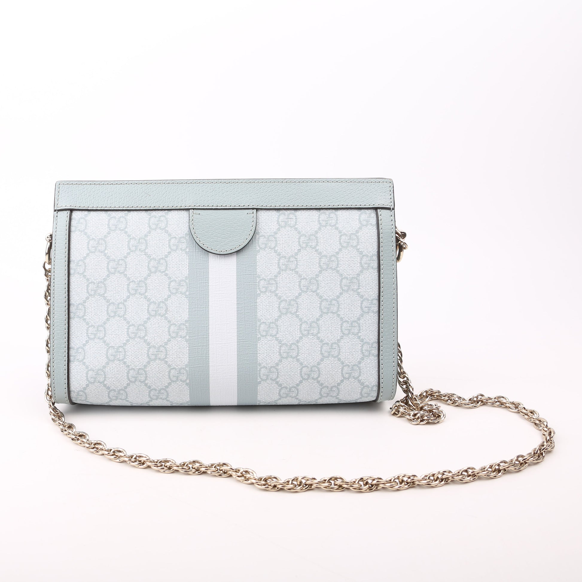 Gucci GG Supreme Ophidia Blue Small Chain Travel Bag