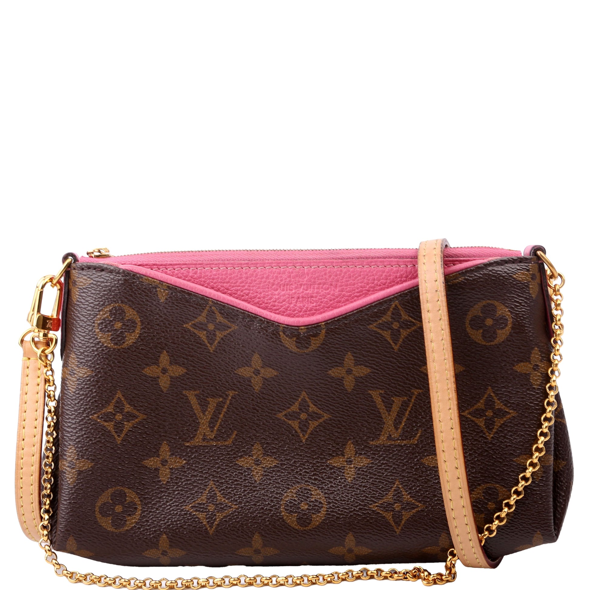 Louis Vuitton Pallas Monogram Pink Clutch Bag Pink 1