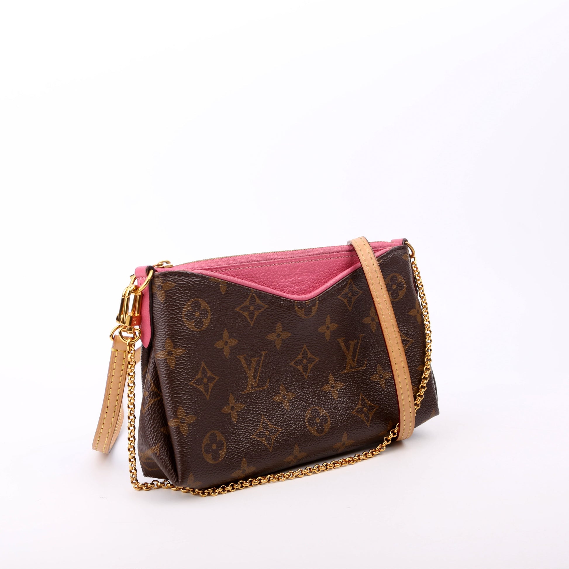Louis Vuitton Pallas Monogram Pink Clutch Bag Pink 1