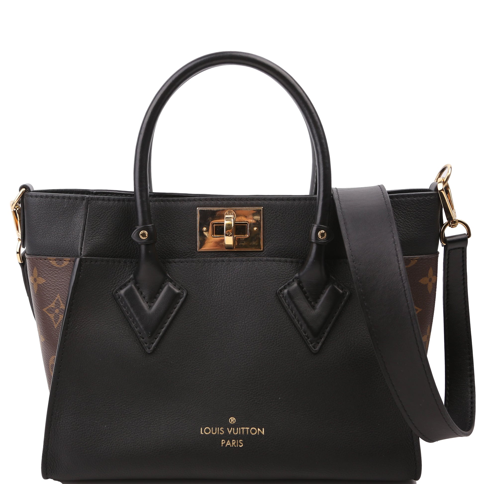 Louis Vuitton Ony My Side PM Monogram Calfskin Black Handbag