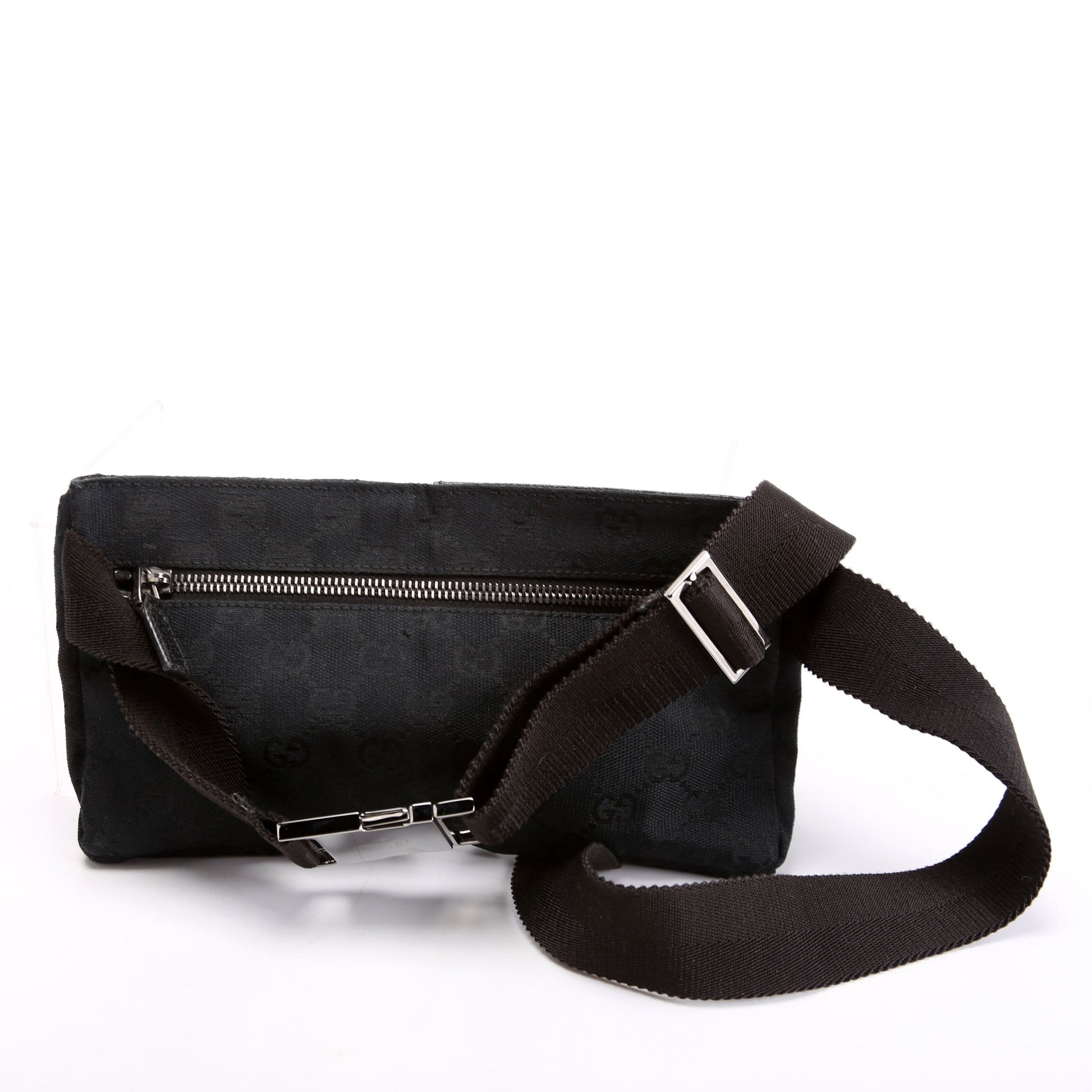 Gucci GG Waist Canvas Black Mini Travel Bag