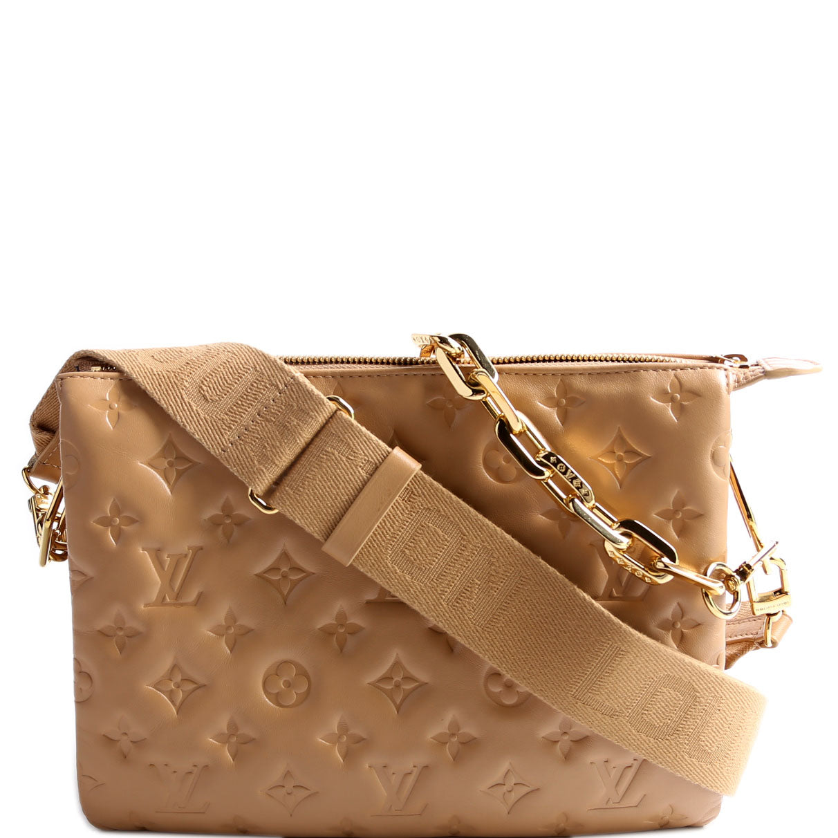 Louis Vuitton Coussin PM Tan Lambskin Handbag