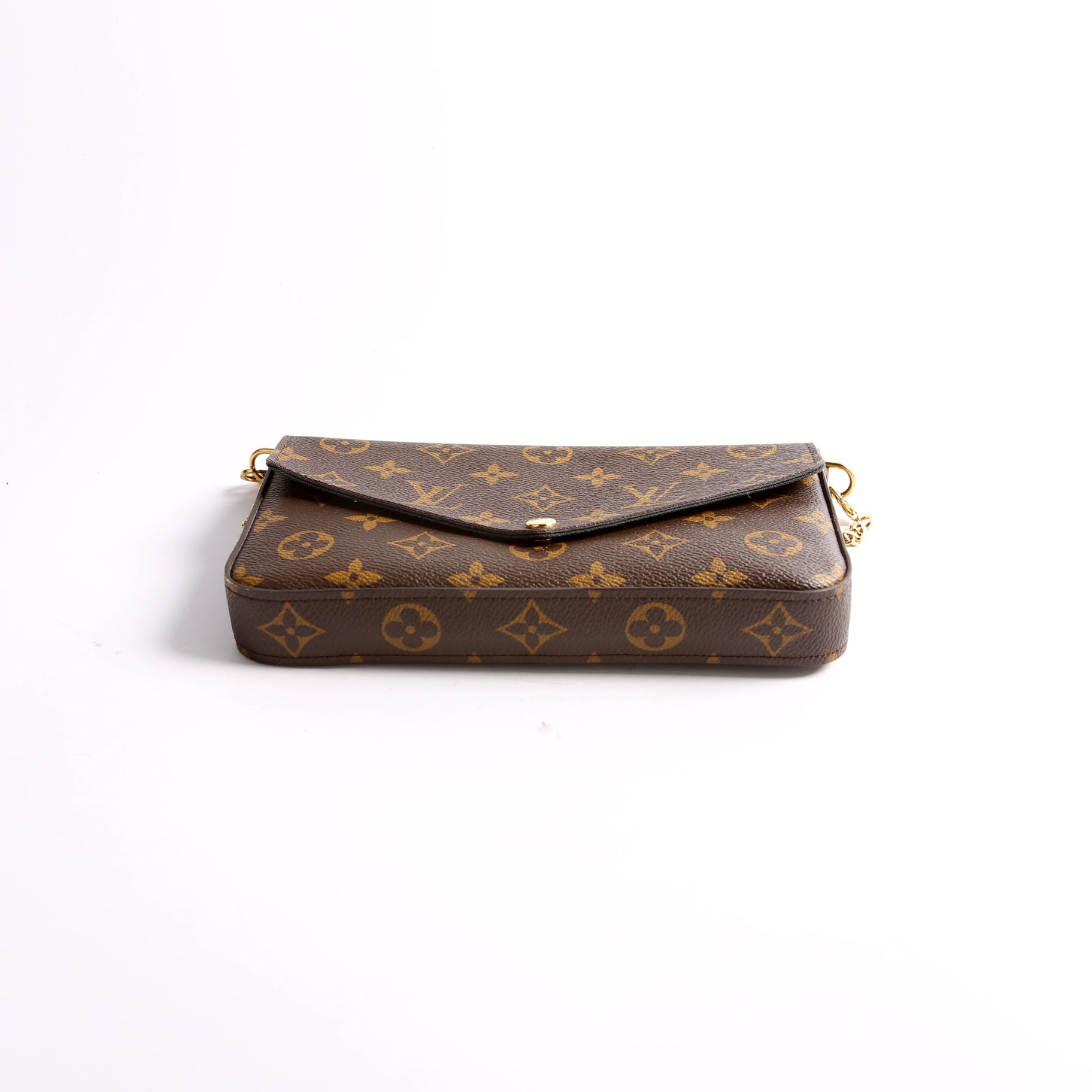 Louis Vuitton Pochette Felicie Patches Monogram Clutch Bag