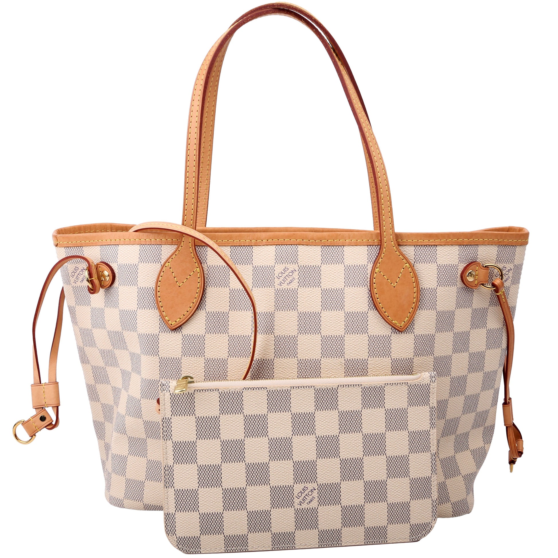 Louis Vuitton Neverfull PM Azur Damier Wallet Case