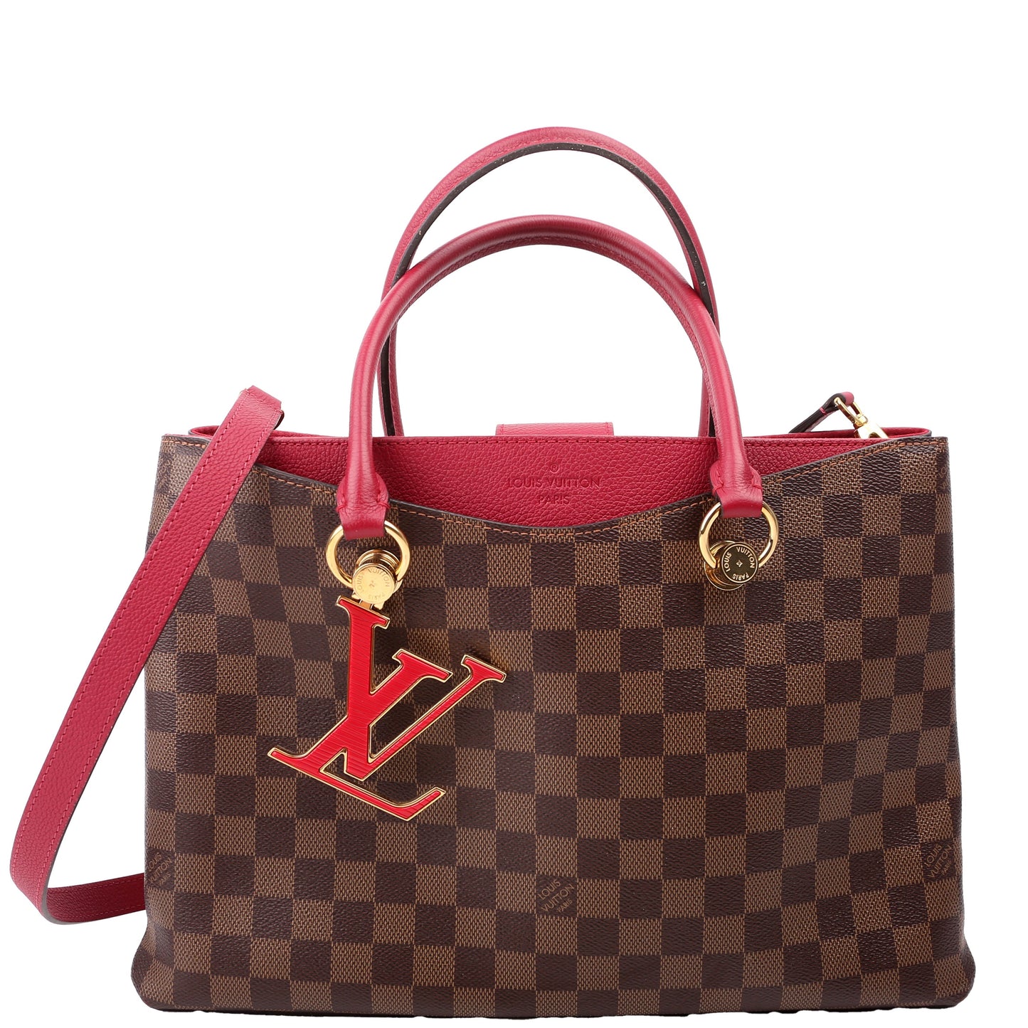 Louis Vuitton Riverside Ebene Berry Damier Handbag