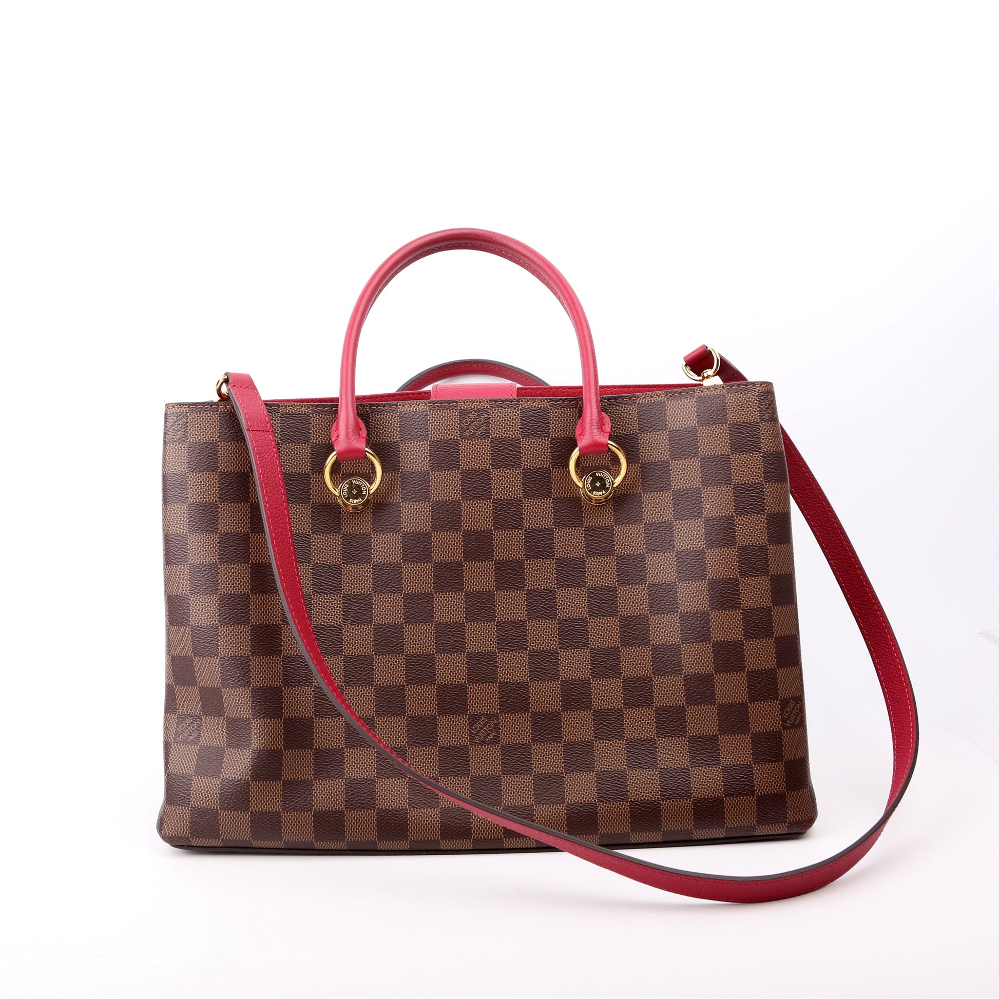 Louis Vuitton Riverside Ebene Berry Damier Handbag