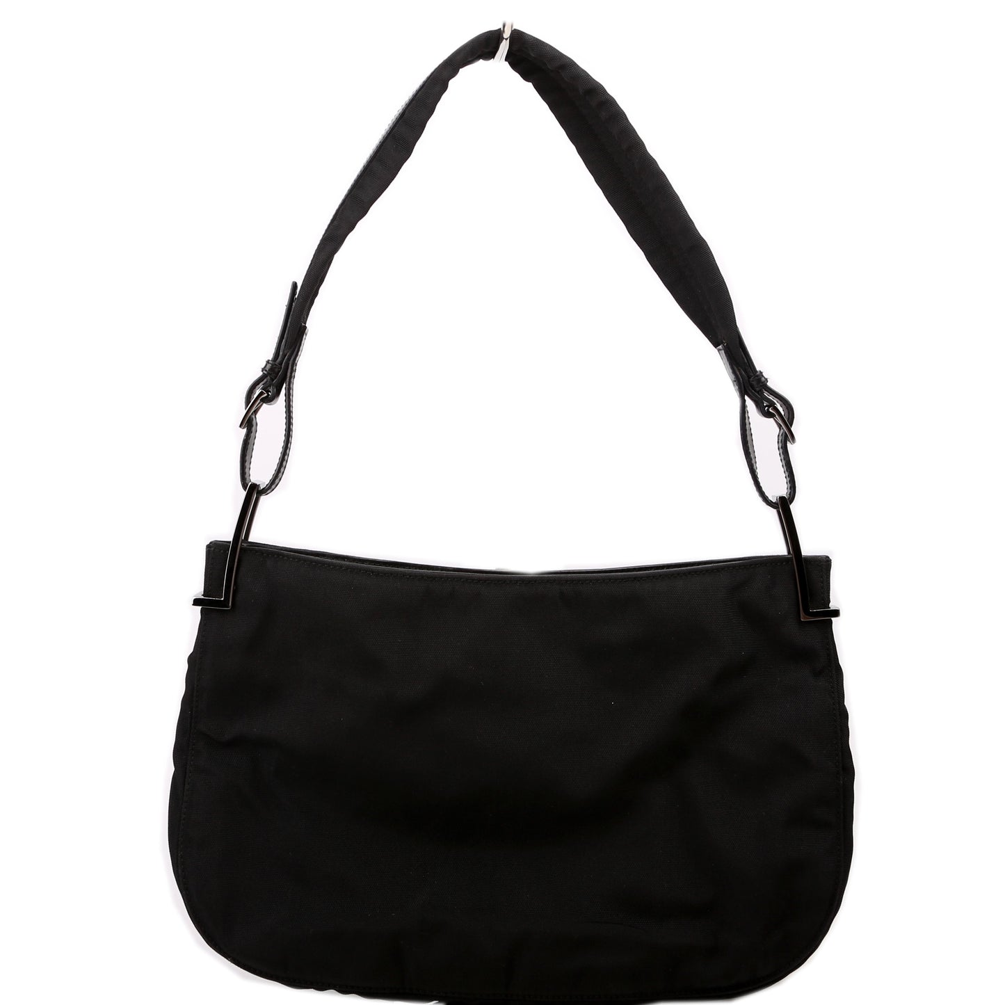 Gucci 001 Nylon Black Small Shoulder Bag