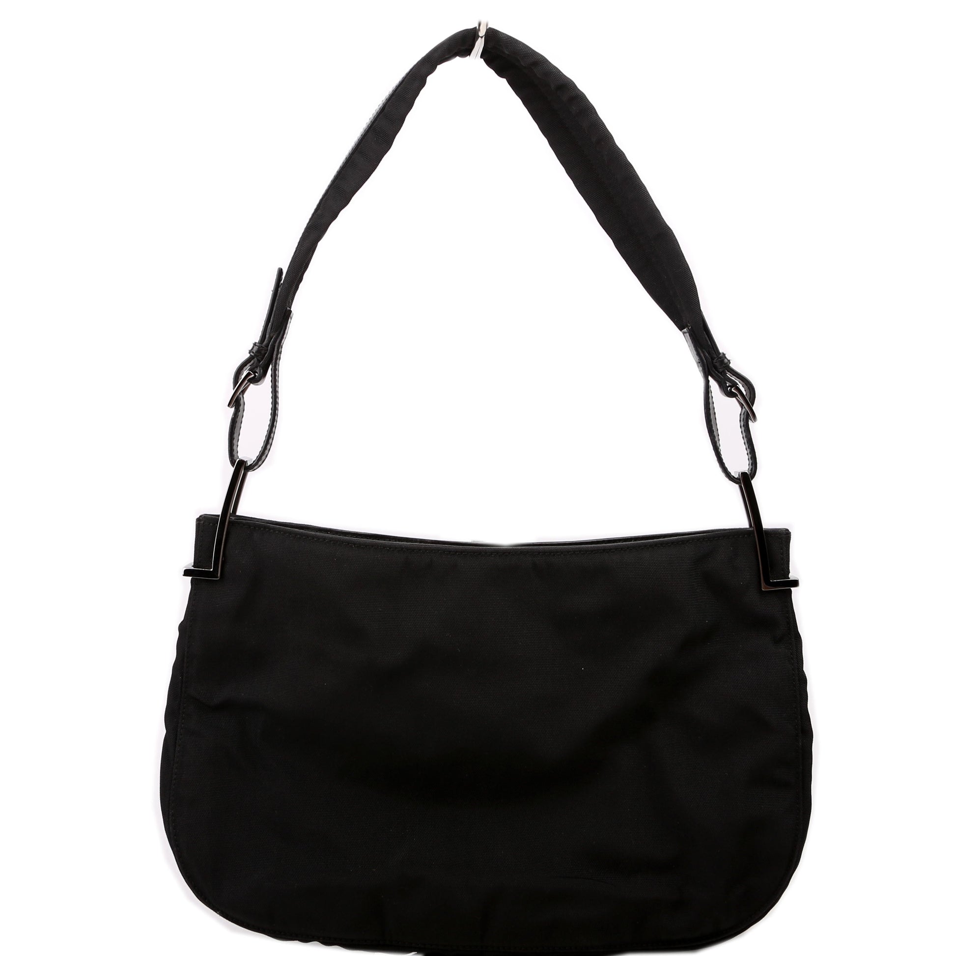 Gucci 001 Nylon Black Small Shoulder Bag