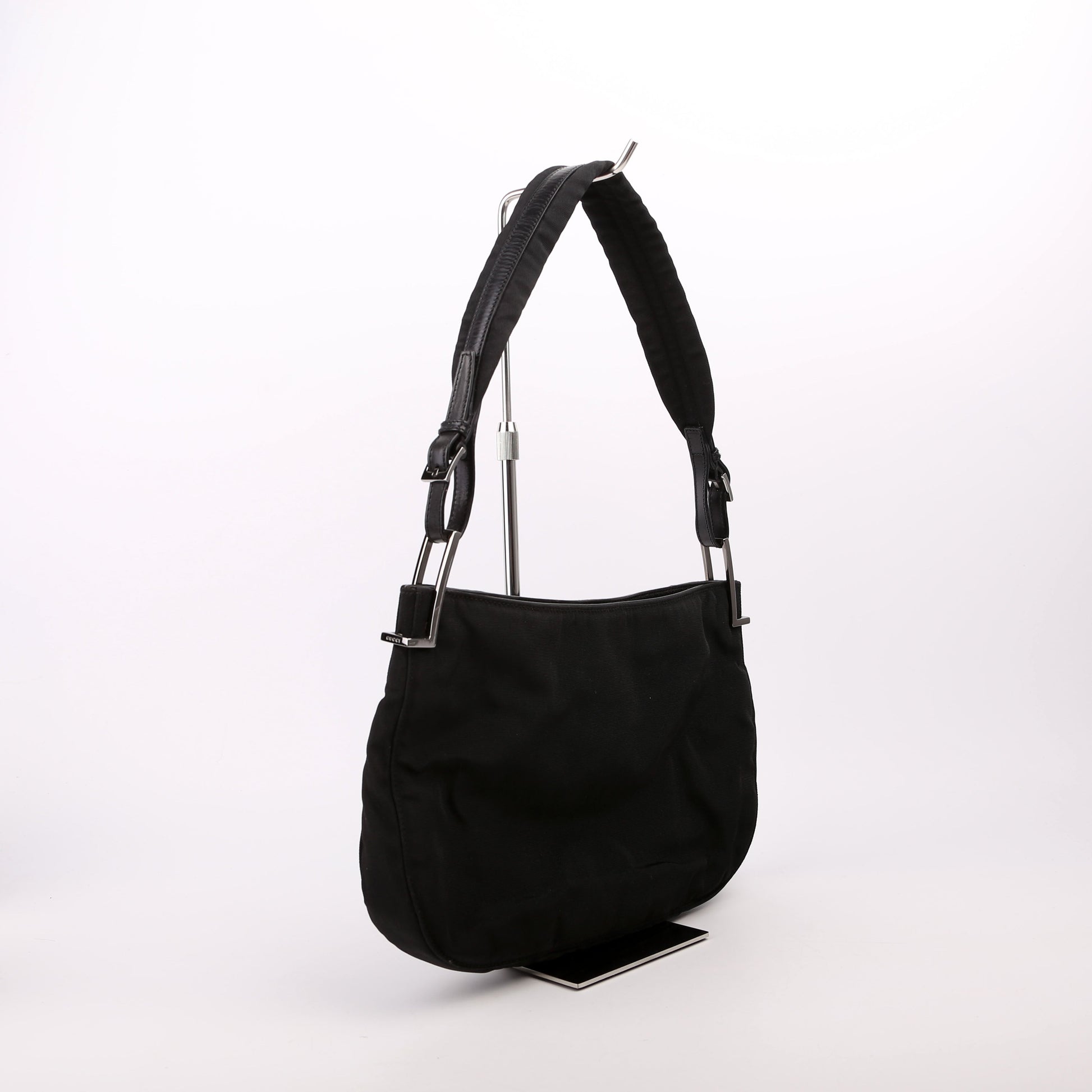 Gucci 001 Nylon Black Small Shoulder Bag
