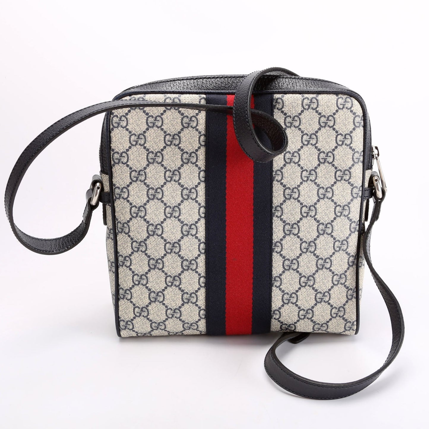 Gucci Ophidia Messenger Beige Navy Messenger Bag