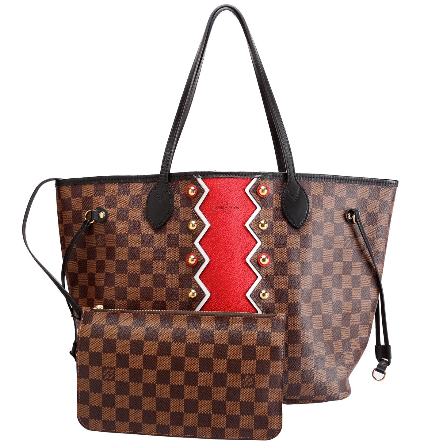 Louis Vuitton Neverfull MM Karakoram Ebene Wallet Case