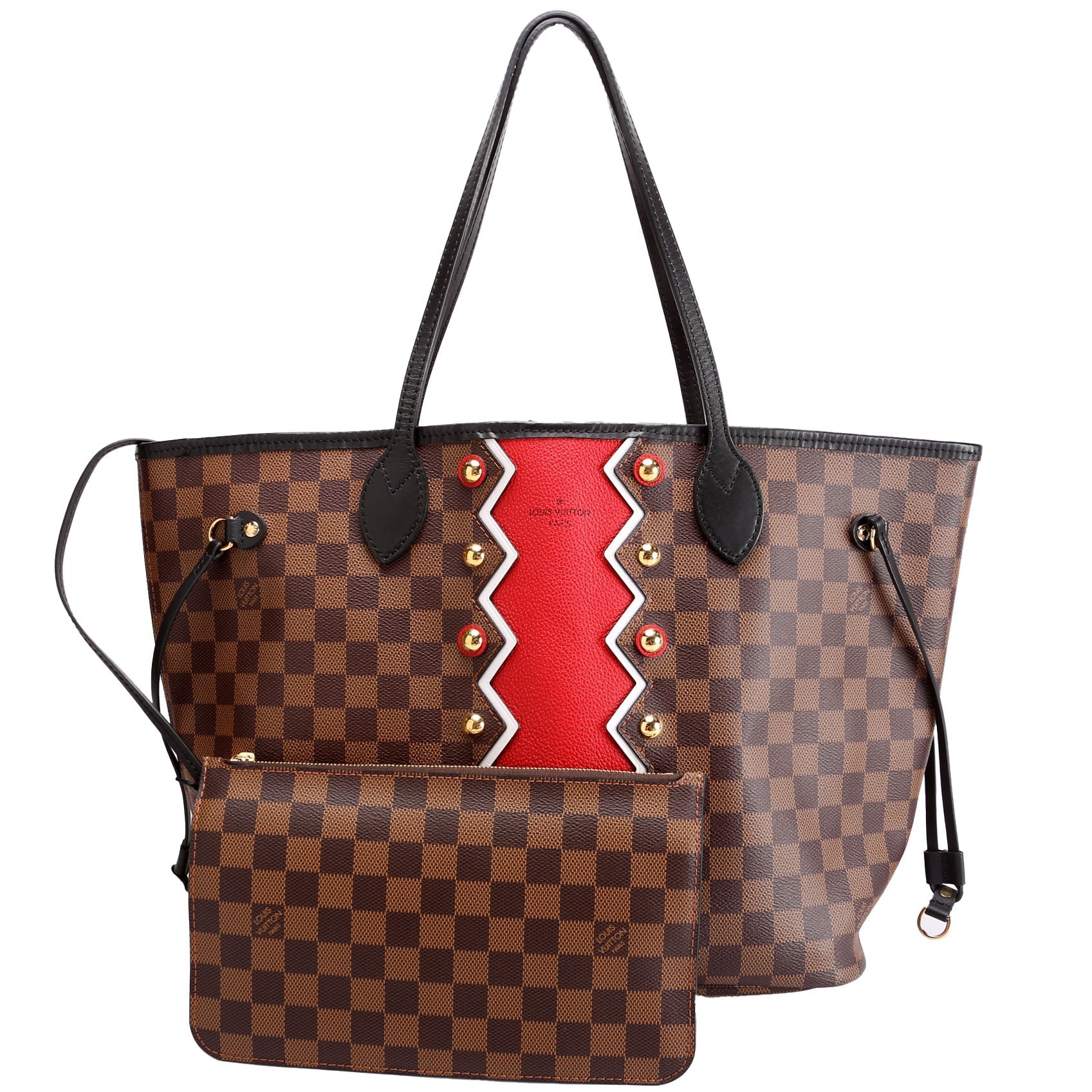 Louis Vuitton Neverfull MM Karakoram Ebene Wallet Case