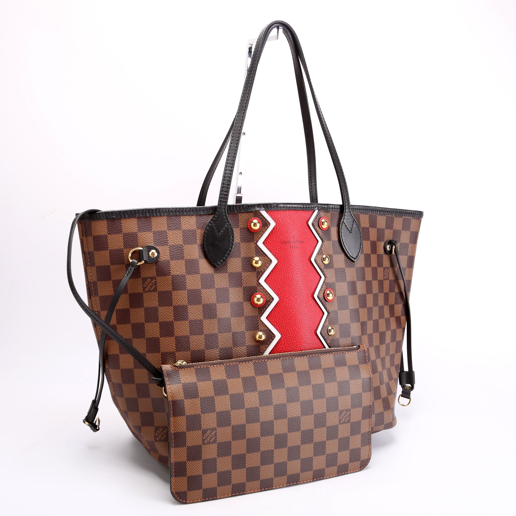 Louis Vuitton Neverfull MM Karakoram Ebene Wallet Case