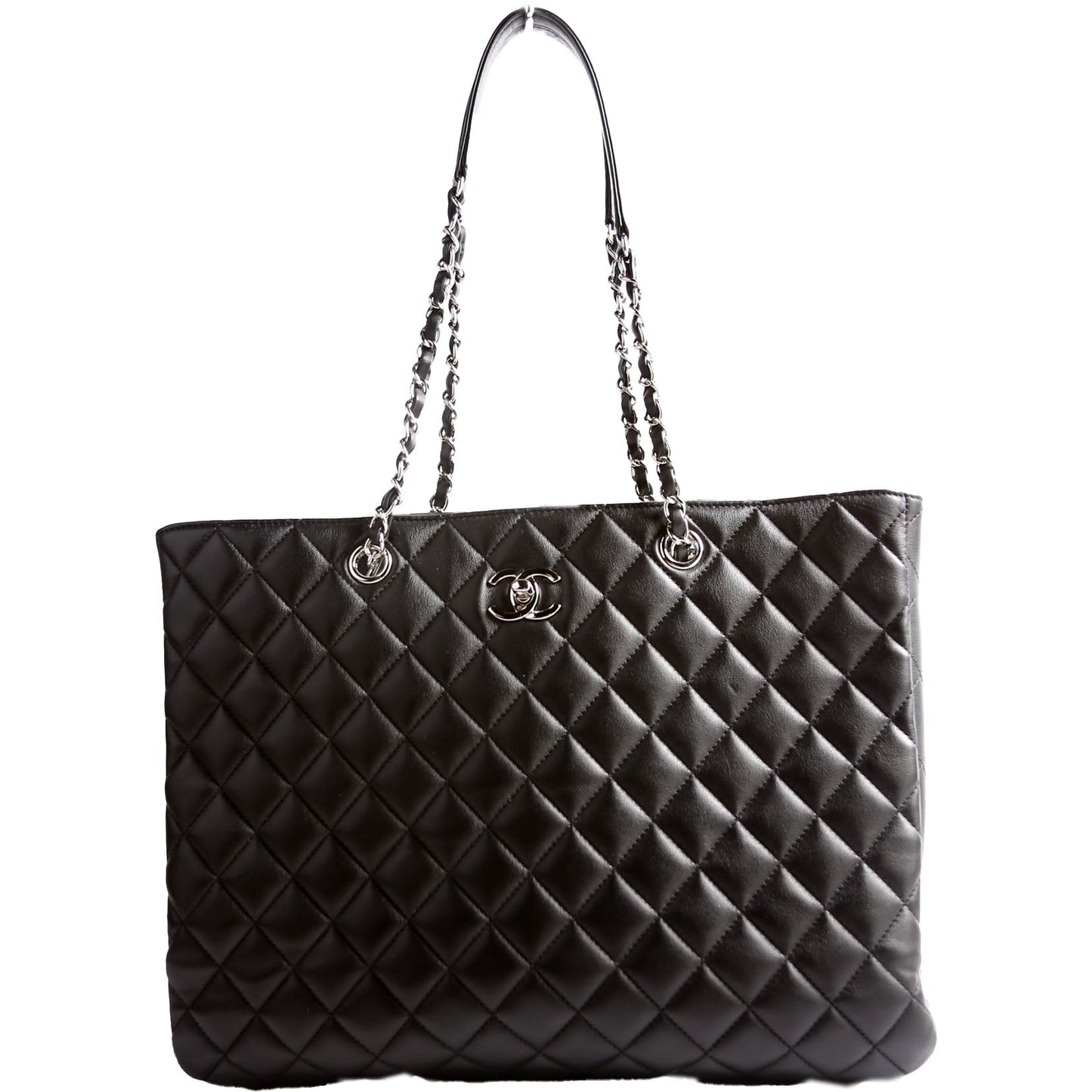 Chanel Classic CC Shopping Calfskin 28M Black Tote Bag