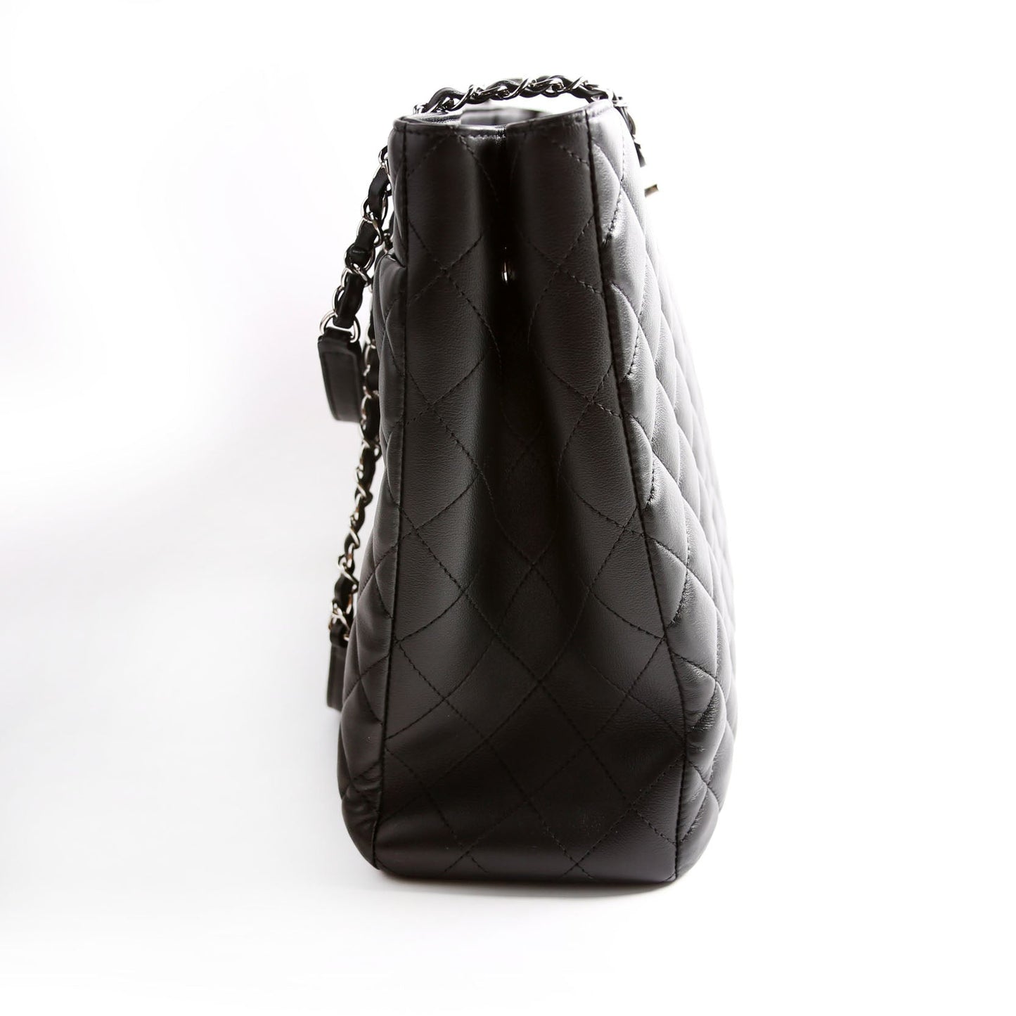 Chanel Classic CC Shopping Calfskin 28M Black Tote Bag