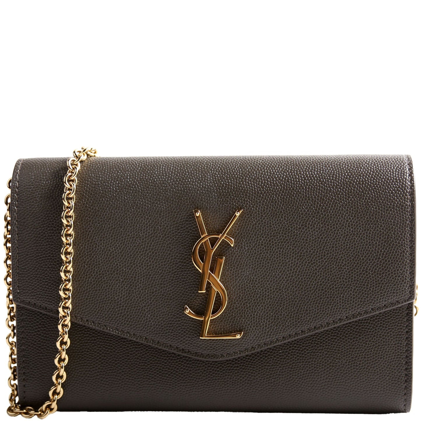 YSL Saint Laurent Saint Laurent Uptown Wallet Grain Gray Bag Chain Travel Bag