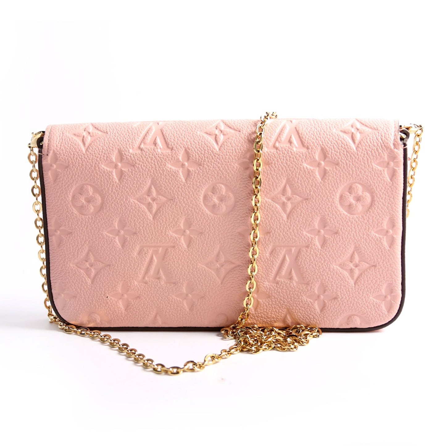Louis Vuitton Pochette Felicie Empreinte Pink Clutch Bag Pink 1