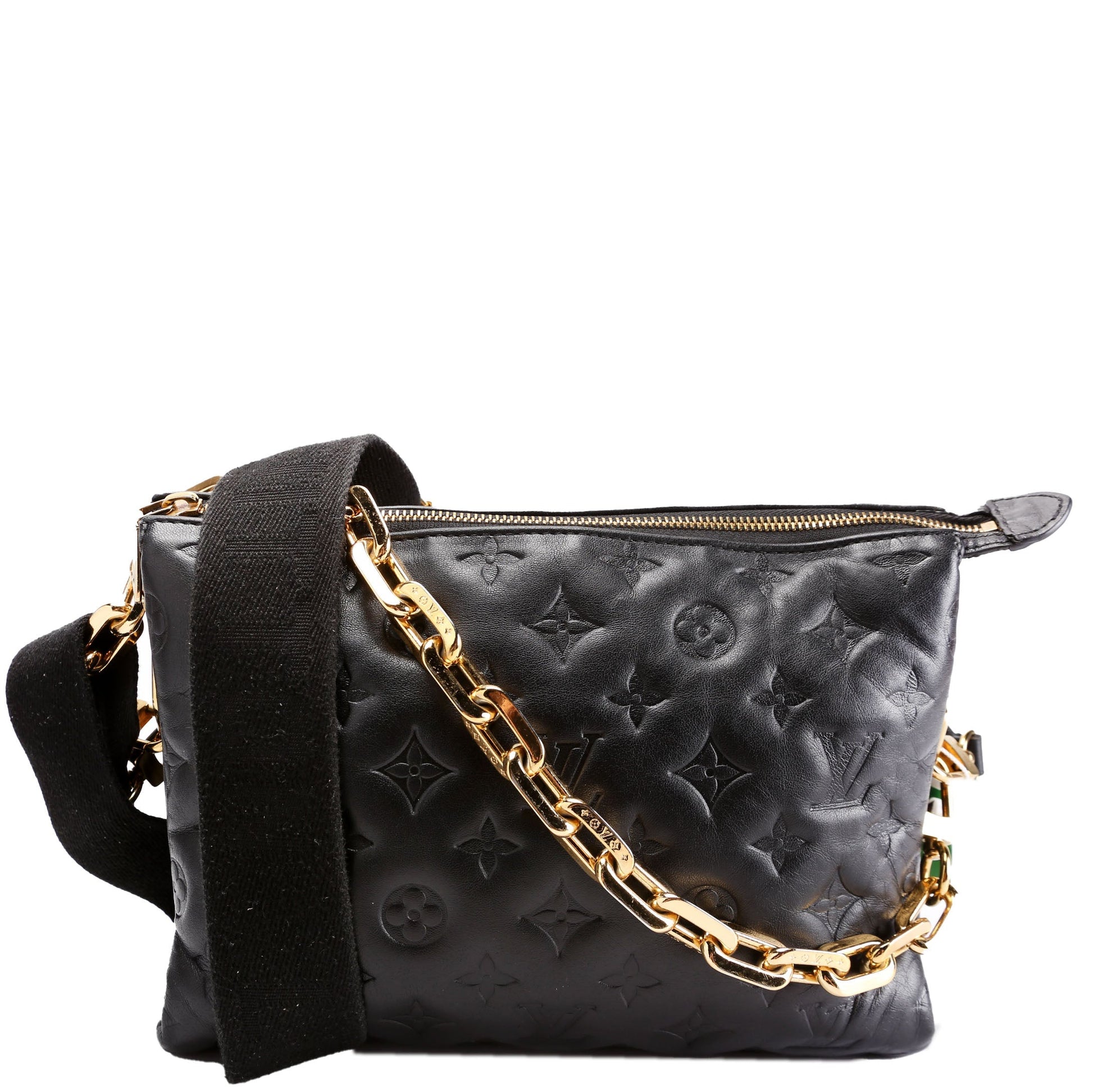 Louis Vuitton Coussin PM Lambskin Black Handbag