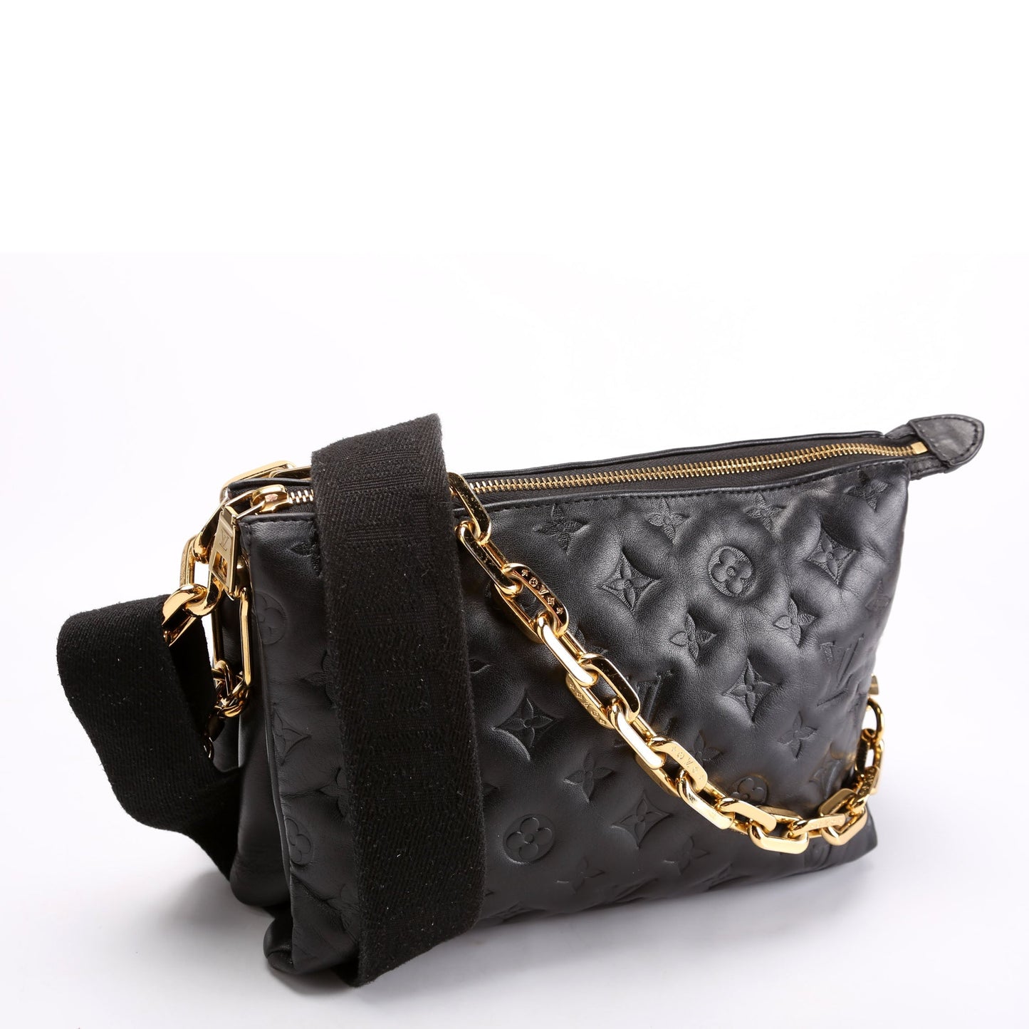 Louis Vuitton Coussin PM Lambskin Black Handbag