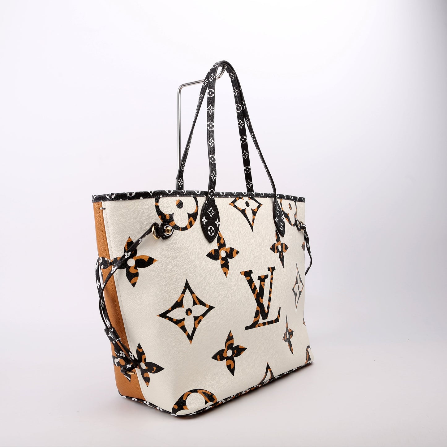 Louis Vuitton Neverfull MM Jungle Black Orange Wallet Case