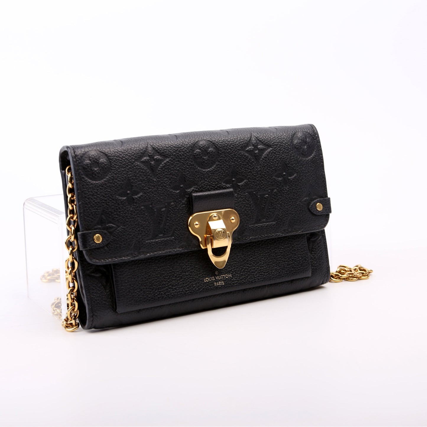 Louis Vuitton Vavin Old Model Black Empreinte Wallet Case