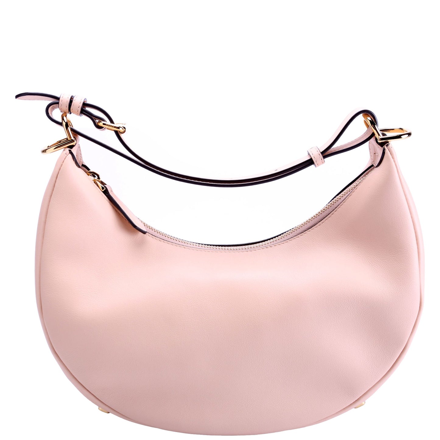 Fendi 8Br798Graphy Hobo Nude Bag Leather Small Hobo Bag