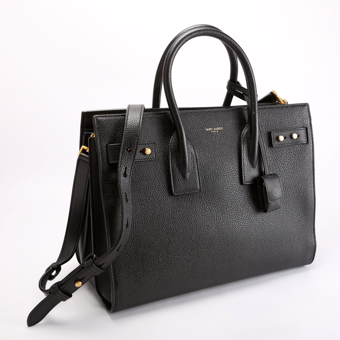 YSL Saint Laurent Saint Laurent Sac De Jour Supple Bag Black Small Travel Bag